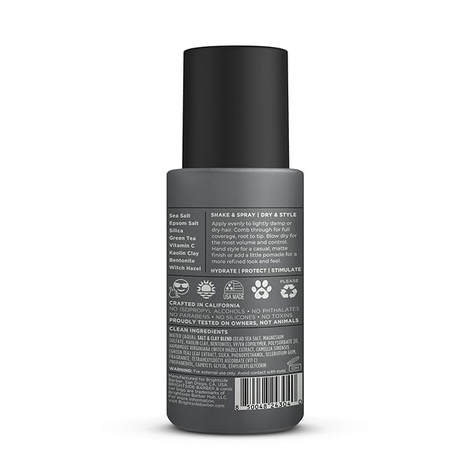 Salt & Clay Surf Spray - Hair Texturizing & Volumizing Spray - Salt & Clay, Silica, Witch Hazel, & Green Tea Blend - Beach Style Hair - For All Hair Types - Natural Ingredients (6oz)