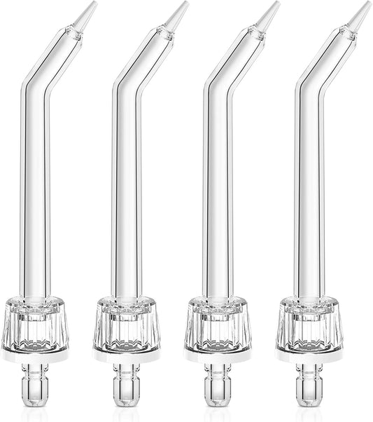 COSLUS Original Water Flosser Replacement Tips: Replacement Heads Compatible with COSLUS, Aquasonic, Nicwell, Oralfree, WELLFINE, Hangsun, Tovendor Water Dental Pick, Accessory, 4 Periodontal Jet Tips