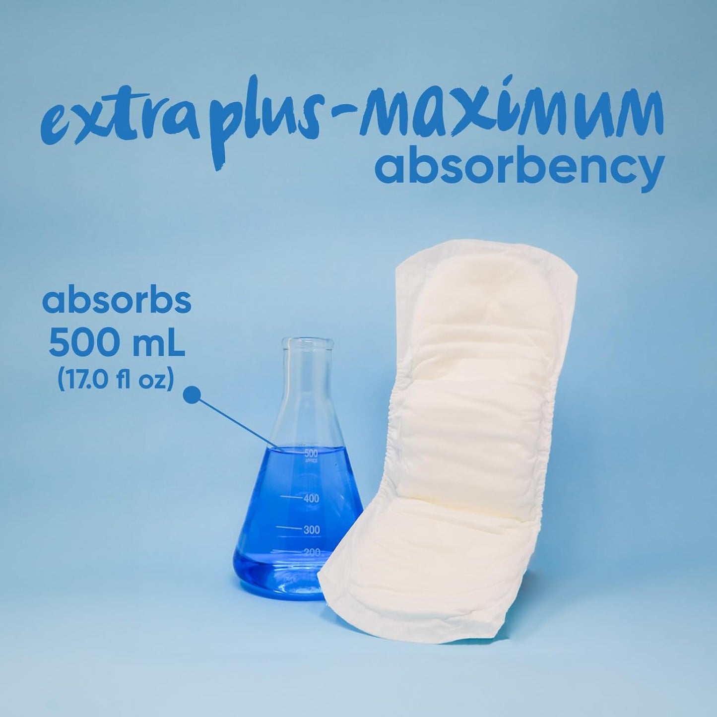 Oi | Organic Initiative Incontinence Pads, Organic Cotton Topsheet, Odor Control, Breathable and Hypoallergenic, Absorbs up to 17 floz, Suitable for Postpartum, Extra Plus/Maximum (14.2") 22 Pads