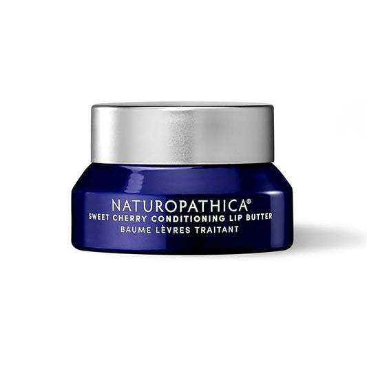 Naturopathica Sweet Cherry Conditioning Lip Butter, Natural Lip Treatment for Soft, Full Lips, 0.5 fl oz