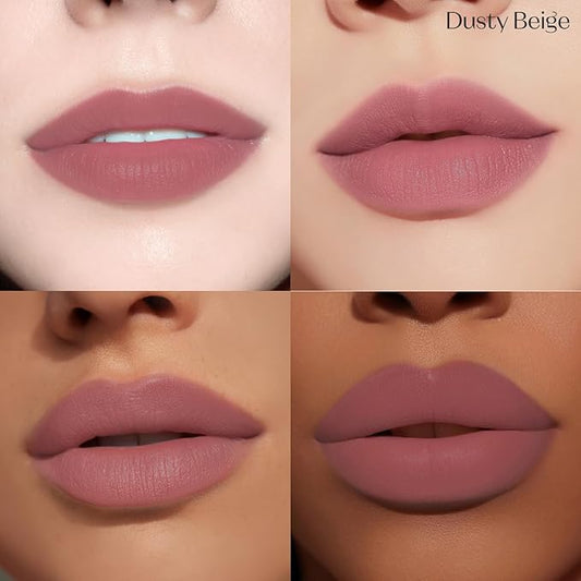 ETUDE Fixing Tint #08 Dusty Beige (4g) | Long Lasting High Pigmented Liquid Lipstick | Waterproof Lightweight Matte Finish Lip Stain | Full Coverage | Korean Makeup, Kbeauty