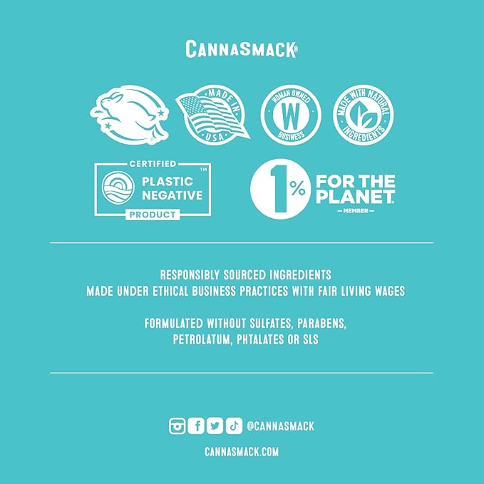 CannaSmack Natural Hemp Lip Balm - Tropical Flavor