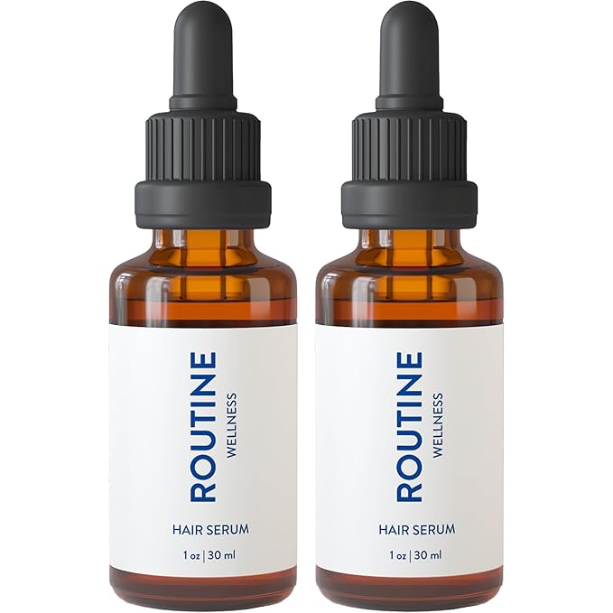 Routine Wellness Advanced Hair Serum - Nourishing Scalp Treatment for Enhanced Hair Support and Thickness with Natural Oils, Ideal for Men & Women - 30ml (Pack of 2)