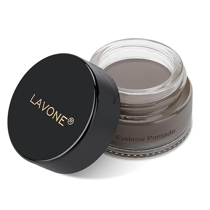 Eyebrow Pomade - Waterproof Brow Pomade for Long-lasting Results,Smudge Proof and Sweat Resistant Formula,Natural Eyebrow Makeup for All Skin Types and Tones - Grey