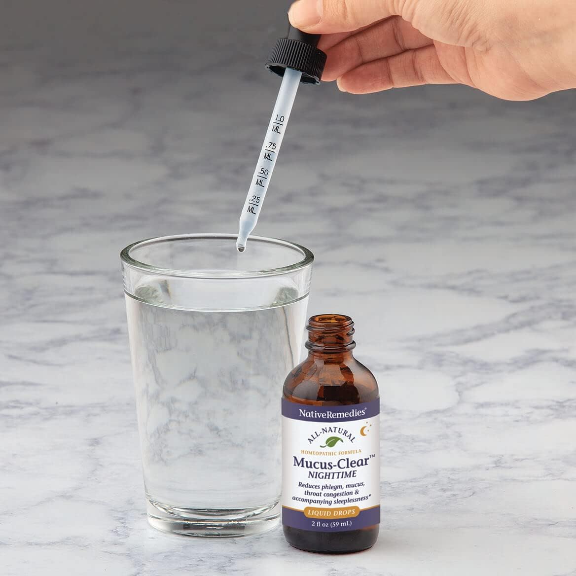 Native Remedies Mucus-Clear Nighttime - Temporarily Relieves Mucus Congestion and Supports Peaceful Sleep