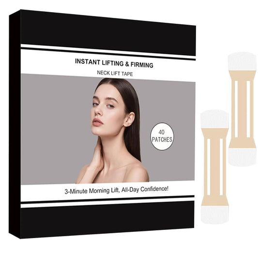 Neck Lift Tape-40 Neck Wrinkle Tape Instant Necktape Lift, Breathable Lift Strap Tightening Tapes for Necks Face Jaw Firming Neck Skin (m)