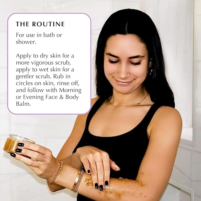 Sweet Almond Rosehip Brine Polish | Exfoliating Blend with Himalayan & Dead Sea Salt, Maple Sugar | Enriched with Magnesium, Omega 3's & Vitamin E | Revitalize Skin, Reduce Inflammation