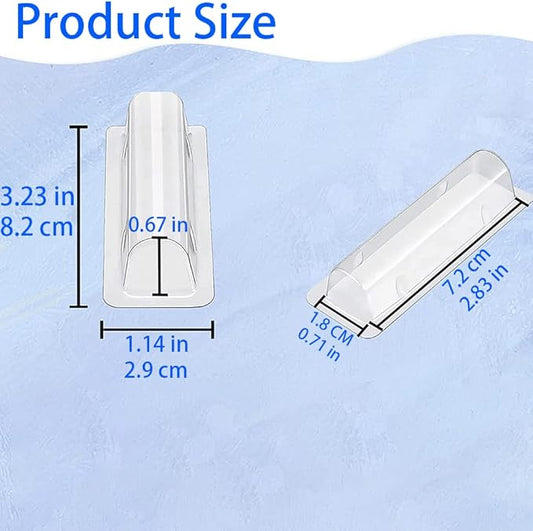 WESAPPINC Clear Chapstick Pouch Plastic Lip Balm Pouches for Gift Cards & Money Cards,Lip Balm Plastic Cover with Adhesive (35PACK)