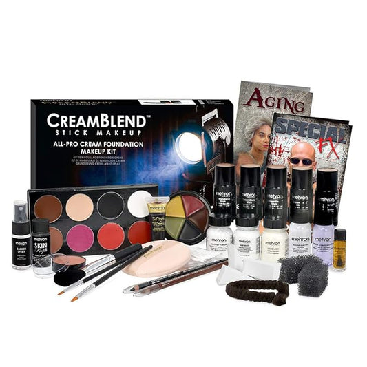Mehron Makeup Creamblend All-Pro Student Makeup Kit (Dark)