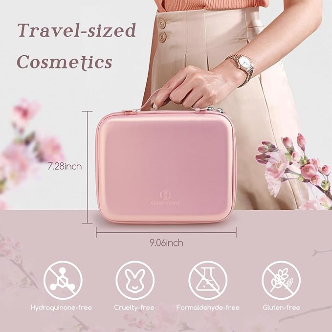 Color Nymph Makeup for Teens with Reusable Pink Handbag, All In One Girls Makeup Sets Makeup Kits for Girls Women with Eyeshadow Blushes Bronzer Highlighter Lipgloss