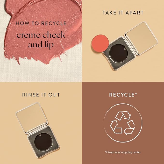 Honest Beauty 2-in-1 Creme Cheek Blush + Lip Color | EWG Verified, Vegan + Cruelty Free | Fire Coral, .1 oz