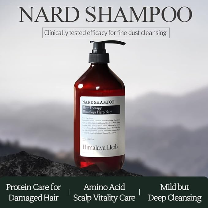 NARD Hair Shampoo Tea tree Rosemary 16.9 Fl Oz - Strong Vitality from Himalayas - Natural Surfactants giving Soft Cleansing - Argan Olive Jojoba Macadamia Sunflower Oil - Rich in Protein Amino Acids