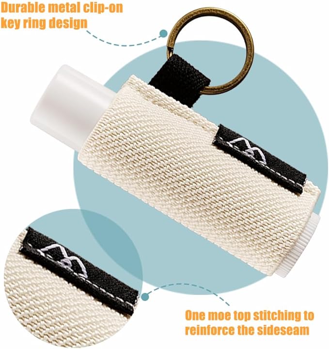 WK IEASON Lip Balm Holder Keychain Bulk Chapstick Holder Key chain