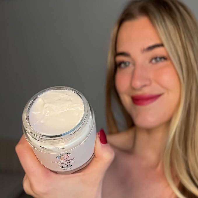 Silky Cream by Hadirose | Pure Red Saad Oil (Egyptian Cyperus Rotundus) | Organic Hair Removal Maintenance Cream | Prevent Ingrown Hair | Scented (Rose, Jasmine & Lavender) | Made in the USA.