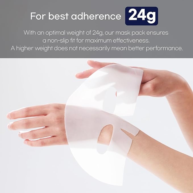 WELLDERMA Sapphire Collagen Face Mask Premium Impact Fitting Overnight Face Mask 16EA-Korean Face Sheet Mask for all skin type-Hydrating facial mask sheets-Patented Structure Hydrogel Type-Niacinamide