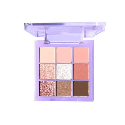 Violet Fairy 9 Color Eyeshadow Palette, Warm Neutrals (02)