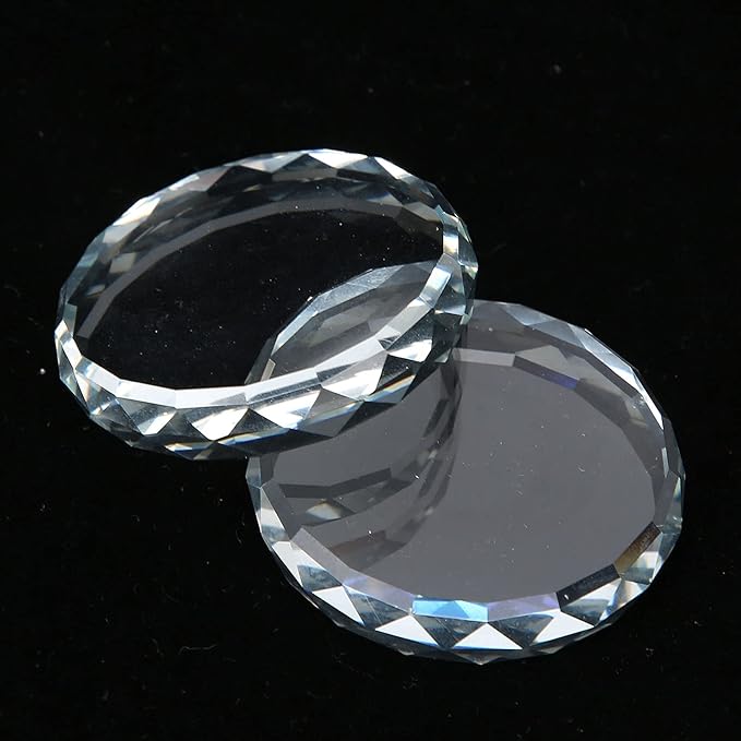 Nail Art Palette, 2pcs Nail Art Palettes Color Mixing Tool for DIY Makeup Mixing Palette Drawing Color Dish Toning Glass Nail Tips Painting Tray False Eyelash Glue Hold Makeup Pallet