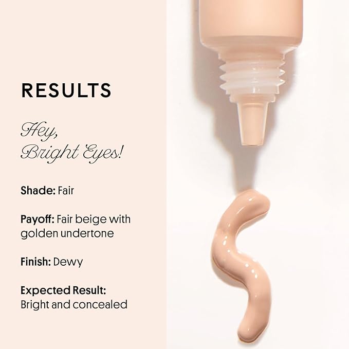 Winky Lux Peeper Perfect Under Eye Concealer, Makeup & Eye Brightener, Full Coverage Concealer for Dark Circles, Color Corrector & Eye Primer, With Collagen, Hyaluronic Acid & Vitamin E (Fair)