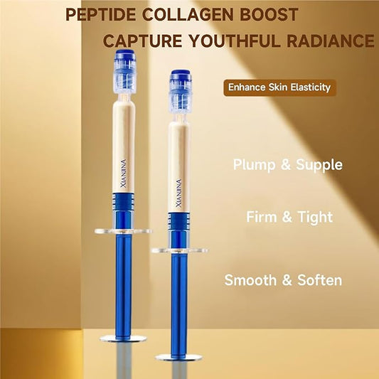 Polypeptide Collagen Elastic Essence Cream - Xianjina Anti-Wrinkle Firming Face Lotion for Women with Micro-Molecular Peptides (2PC)