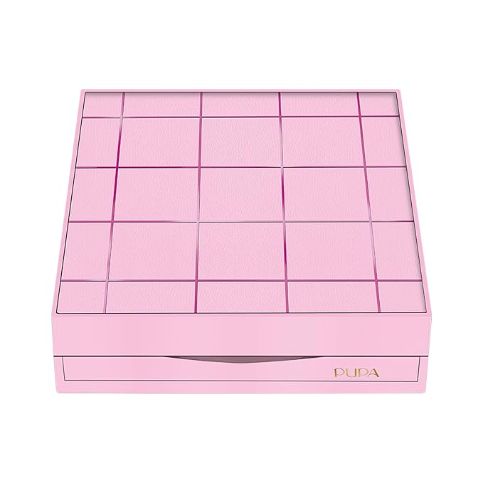 Pupa Milano Pupart M Makeup Palette, 002 Pink, 0.6 oz - Makeup Kit - Blush - Concealer - Highlighter - Eyeshadow - Lip Gloss - Lip Cream - Face Makeup