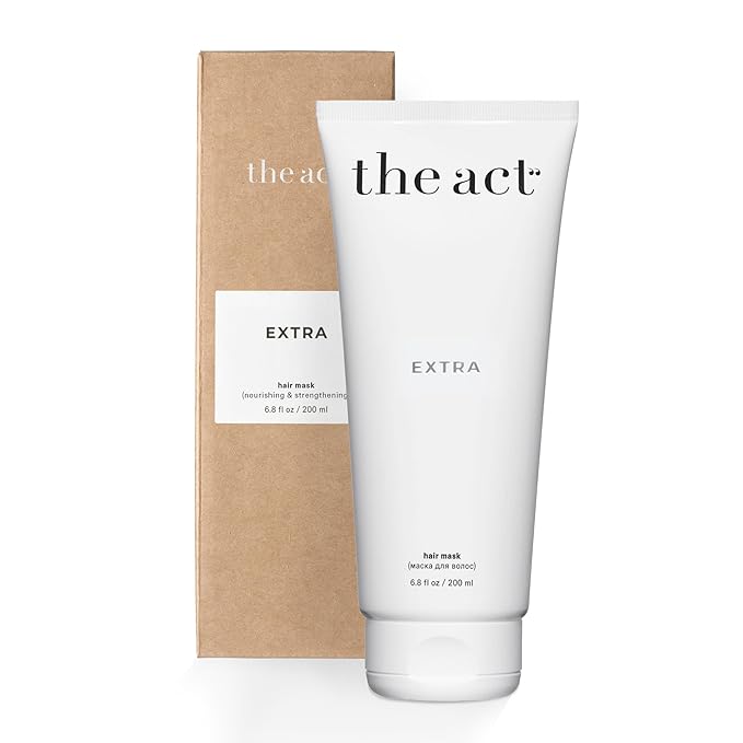 Extra Nourishing Hair Mask with Argan Oil, Coconut Oil, Hyaluronic Acid - Intense Hydration, Repair for All Hair Types - Ideal for Curly and Damaged Hair - 6.8 Fl oz