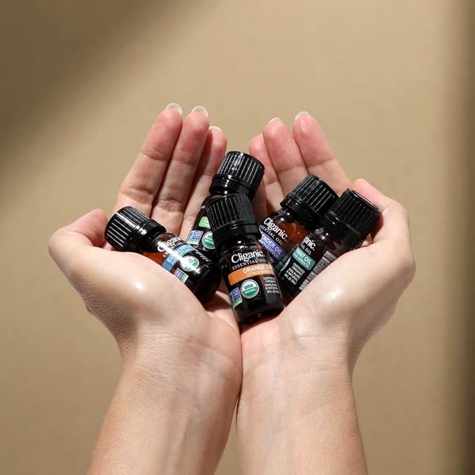 Cliganic Organic Cedarwood Essential Oil - 100% Pure Natural for Aromatherapy Diffuser | Non-GMO Verified (Packaging May Vary)