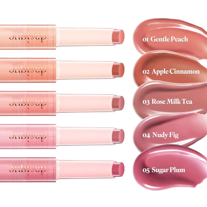 Dasique Melting Candy Balm (#01 Gentle Peach) | Glossy Balm | Moisturizing | For dry Lips | Vegan