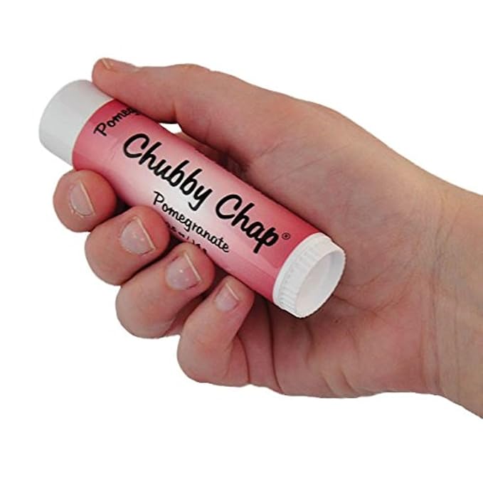 Three (3x) Large Jumbo Chapstick Natural Chapstick - 1/2 Ounce Lip Balm (Pomegranate)
