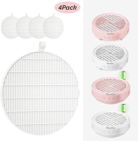 MelodySusie SProR Nail Dust Collector Replacement Filter,4 Pack Reusable Dust Filter for MelodySusie SProR Nail Dust Vacuum Fan Collector Extractor Electric Dust Suction Machine
