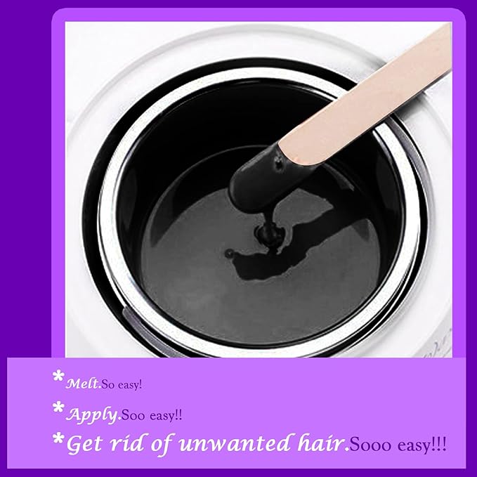 PURPLESKY Painless Wax Beads, 40oz Hard Wax Beads Bulk for Hair Removal, Bikini Wax for Nose Waxing for Leg, Underarm, Eyebrow, Salon Gift Waxness