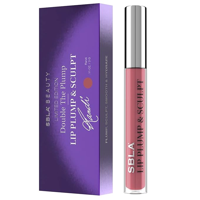 SBLA Beauty - Double The Plump - Lip Plump & Sculpt 11 Fl Oz / 325ml - Lip Plumper - Fuller & Firmer Lips, With Hyaluronic Acids & Peptides - Instantly Plumps, Enhances Hydrates, Reduces Fine Lines