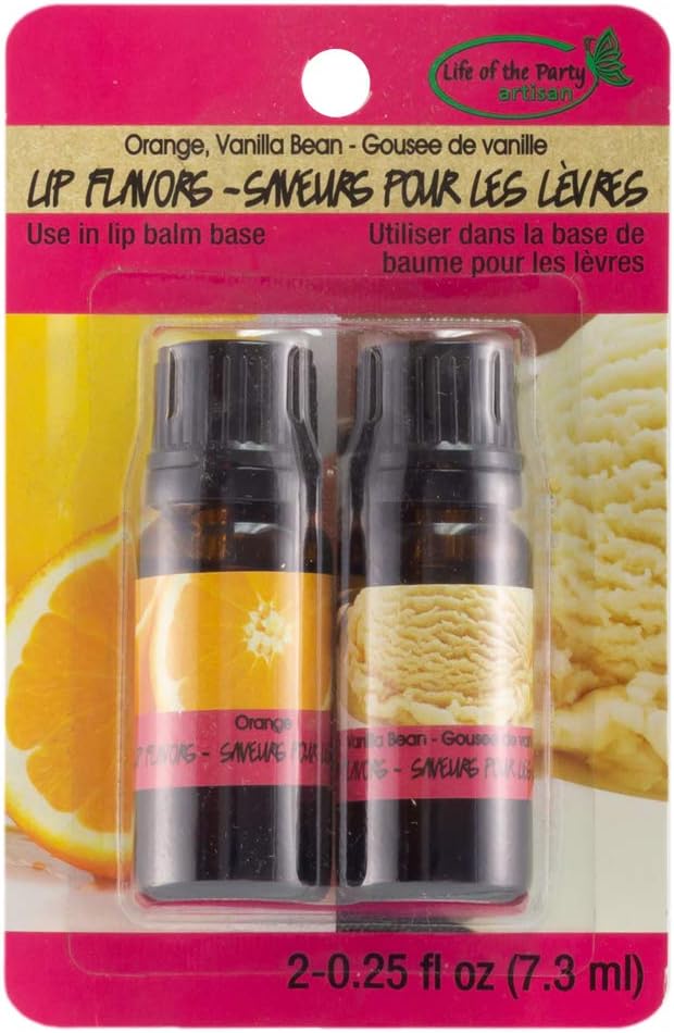 Orange/Vanilla Bean Lip Flavors, 2 Pack, 61026
