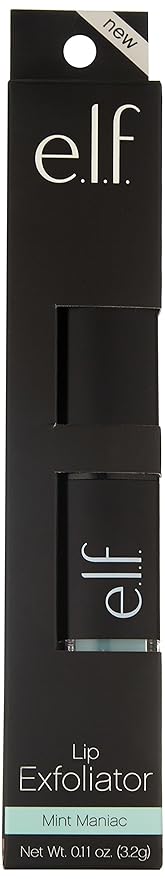 e.l.f. Lip Exfoliator Conditioning Formula, Mint Maniac, 0.11 Ounce (Pack of 1)