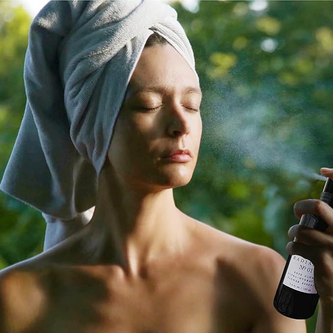 Organics - Radiance, Ultra-Hydrating Rose Water Spray for Face and Neck, Face Mist with Organic Rose Flower Essence, Facial Mist for All Skin Types, Hydrates Dry and Dull Skin, 3.4 fl oz