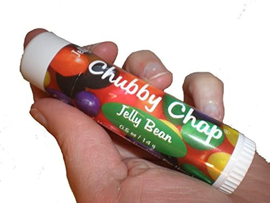 Three (3x) Large Jumbo Chapstick Natural Chapstick - 1/2 Ounce Lip Balm (Jelly Bean)