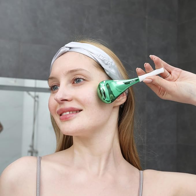 Cryo Sticks for Face, Ice Globes Cryo Globes for Facials, Esthetician Supplies Gifts, Unbreakable Stainless Steel Ice Roller Cooling Spa Balls with Storage Case