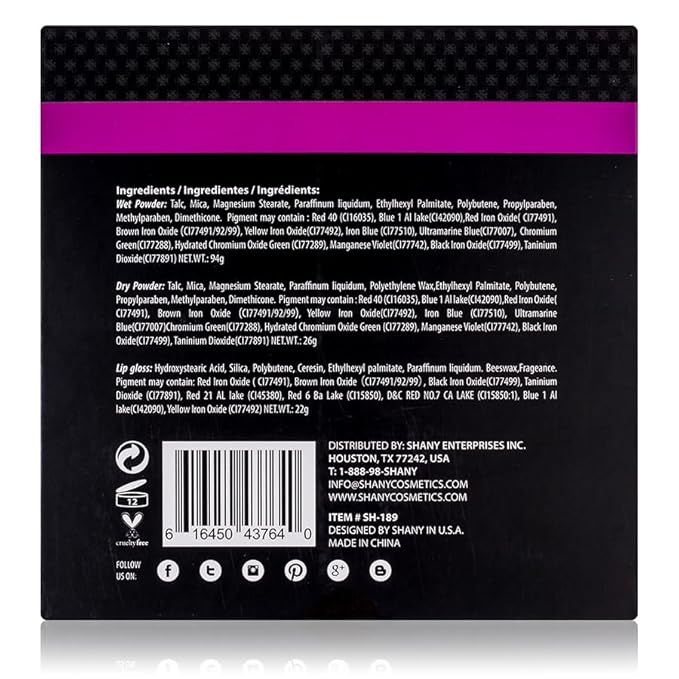 SHANY All About That Face Makeup Kit - All in one Beginner Makeup Set - Eye Shadows, Lip Colors, Face Makeup, Cosmetics applicators & More.