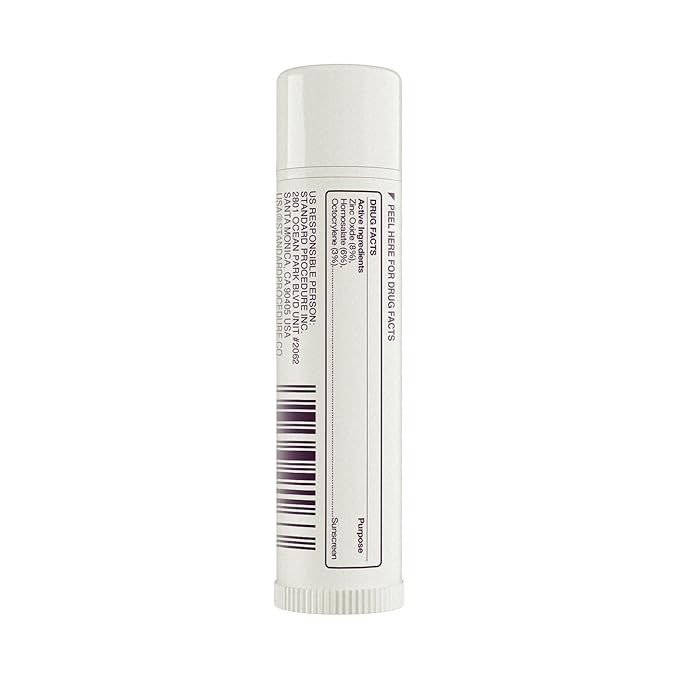 Standard Procedure. Lip Balm SPF 50+, Hydrating Lip Moisturizer For Dry & Cracked Lips, Waterproof, Mango Butter & Vitamin E, 0.17 oz