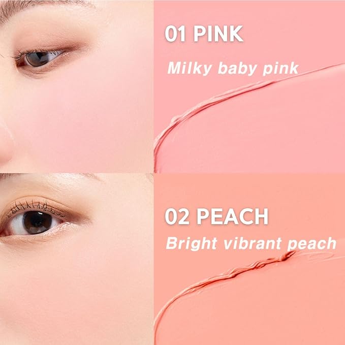 BBIA Ready To Wear Downy Cheek Cream Blush 8 Color - Creamy Blendable & Buildable Blush Dewy Texture & Matte Finish High Pigment Longlasting Lightweight Natural Face Makeup, 0.12oz (07 DOWNY ANGEL)