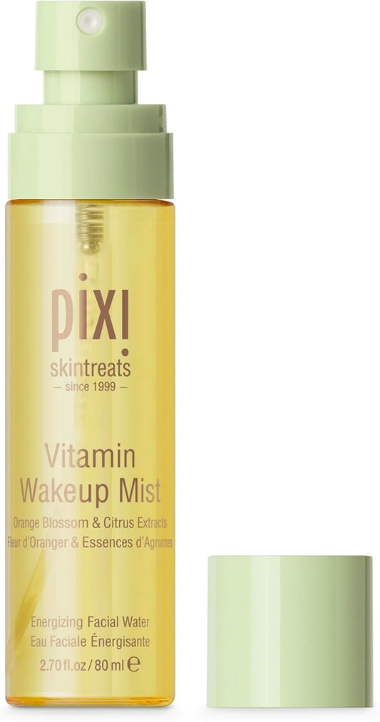 Pixi Vitamin-C Wakeup Mist | Helps Cool, Refresh, and Wake Up Skin | Adds Hydration | Boosting Treatment Toner | 2.7 fl oz / 80ml