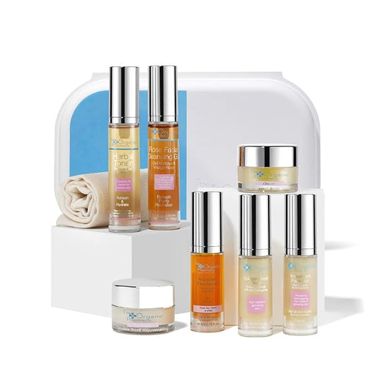 The Organic Pharmacy Essential Skin Care Kit - 7 Pc Travel-size Collection