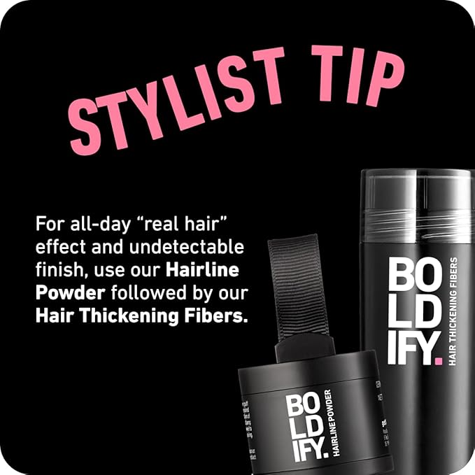 Boldify Hair Fibers Color Sample Kit - Fill In Thinning and Fine Hair for an Instantly Fuller, Thicker Look - 14 Shades for Women & Men - Grays