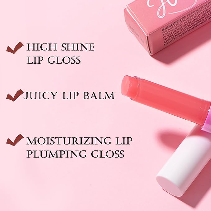 DAGEDA Tinted Lip Balm, Moisturizing Magic Color Changing Lipstick, Soothing Hydrating Lip Balm Tinted, Glossy Lip Plump Gloss Butter Balm, Lightweight, Non-Greasy, 06