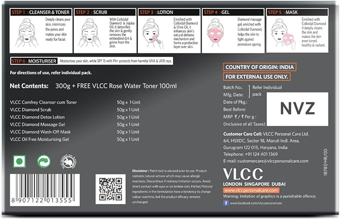 VLCC Professional Saloon Series Diamond Polishing Facial Kit