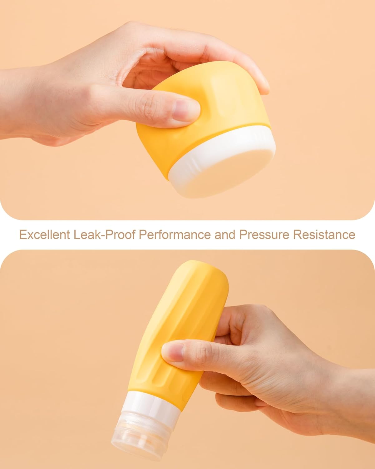 Travel Bottles for Toiletries 8 Pack, Travel Size Toiletries, Tsa Approved Travel Size Containers 3oz, with Travel Essentials Clear Bag, Leak Proof Silicone Squeezable Creams Jars