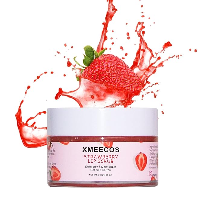 Strawberry Lip Scrub Exfoliating Moisturizing and Repairing and Lips Softening| Cruelty-free| Exfoliator