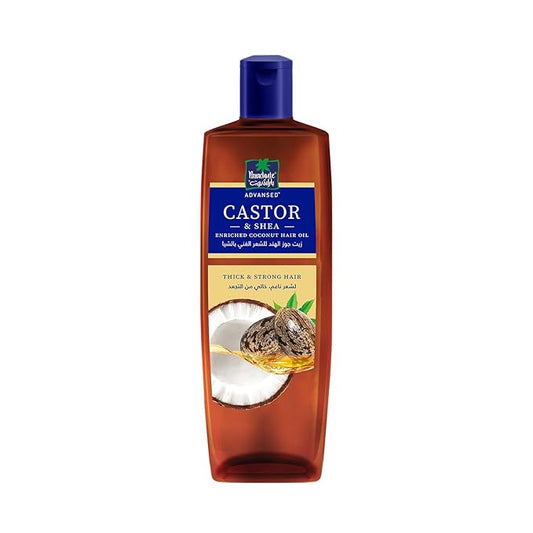Parachute Advansed Castor & Shea Hair Oil with Coconut| Castor Hair Oil| 10x Stronger Hair| For Thick, Soft & Nourished Hair| 10.1 Fl.oz.