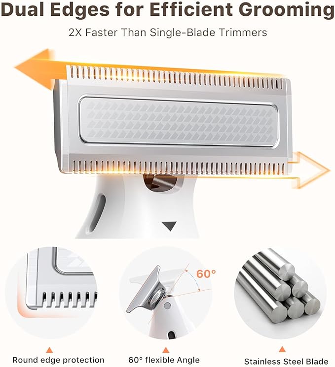 Mini Bikini Trimmer for Women - Intimate Pubic Hair Removal, Electric Body Groomer, Small Portable Wet/Dry Shaver, Magnetic Blade, USB-C Rechargeable with Travel Case, Easy to Clean (Gold)