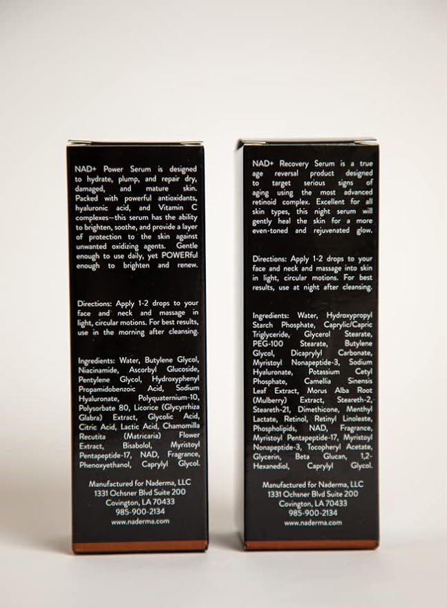 Naderma Serum Set (NAD+ Power Serum and NAD+ Recovery Serum)