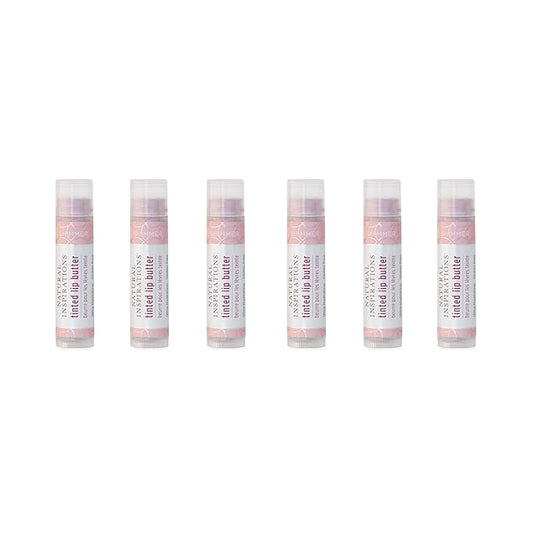 Natural Inspirations Moisturizing Tinted Lip Butter 6 Piece Set, Shimmer